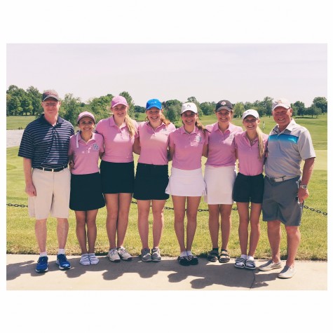 Girls golf swings into action