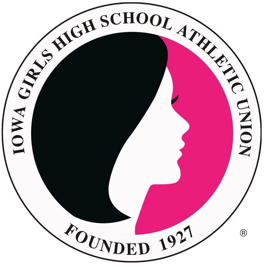 The Iowa Girls high school athletic unions logo.