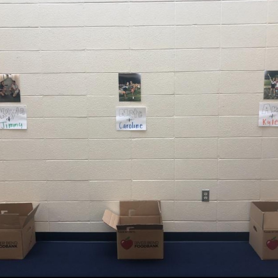 Boxes were set up for voting for favorite pairs for dancing with the studs.