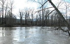 The Mississippi River flooding in Davenport