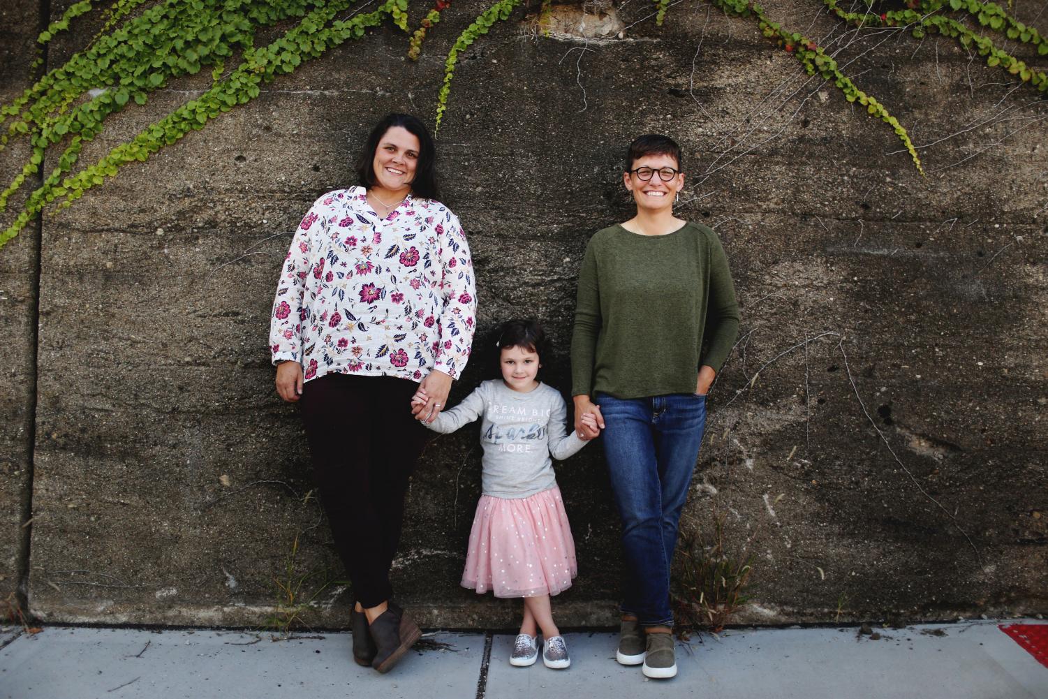 Haley Wikoff, at left, is in the midst of an uphill battle to ensure her family is secure in the eyes of the law.