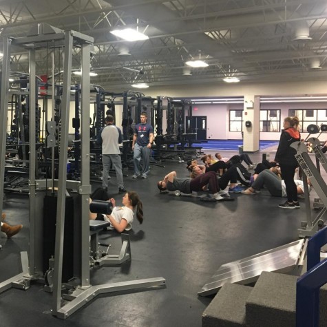 Pleasant Valley’s weightlifting room, athletes are constantly working hard and putting in the effort to improve. 