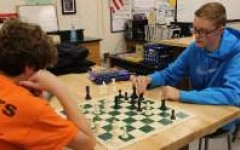 Students participated in the first PV chess tournament. 