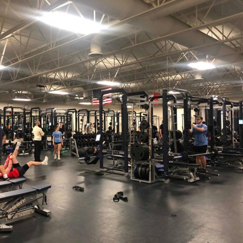 View of the weight room at Pleasant Valley where acceleration takes place