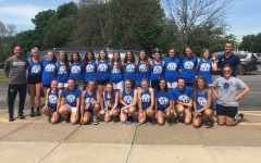 2018 Pleasant Valley girls soccer team poses together before heading to state last school year 
