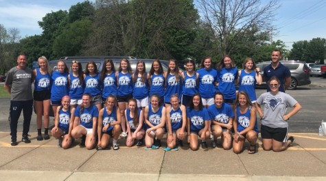 2018 Pleasant Valley girls soccer team poses together before heading to state last school year 
