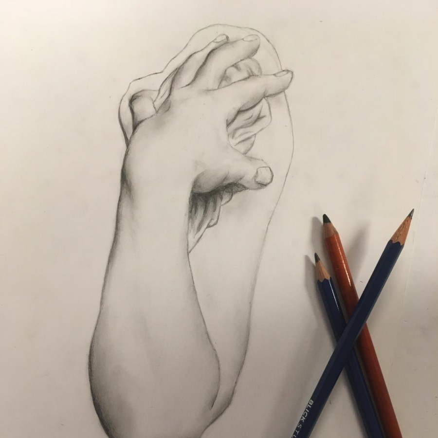 A drawing by AP Art student, junior Siobhan Morley.