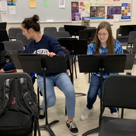 Here, PV students complete homework and participate in musical extracurriculars. 