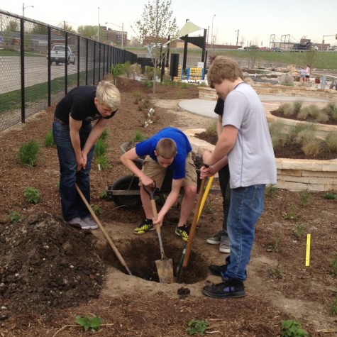Many Pleasant Valley students choose to complete their service learning projects by volunteering in the gardens of the Quad City Botanical Center in Rock Island.