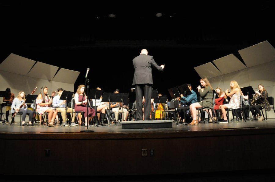 Wind Symphony plays during the Senior Concert on  March 25.