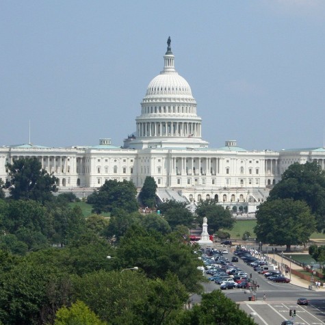 The U.S Capitol building where the two houses work to pass legislation regarding federal spending.  