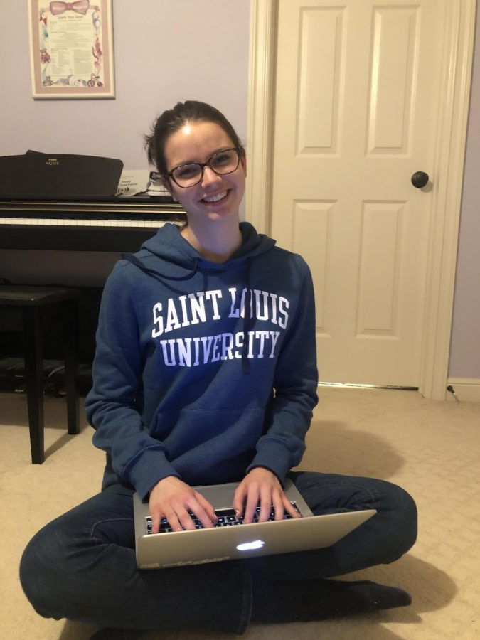 With her college decision made, Isabelle Hotard begins filling out her roommate questionnaire. 
