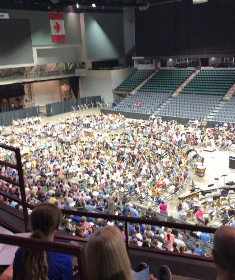 Over 800 students took part in a district-wide concert on April 22 at the TaxSlayer Center.