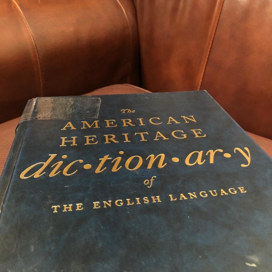 A dictionary sits ready for use, full of words to use in place of potentially harmful ones