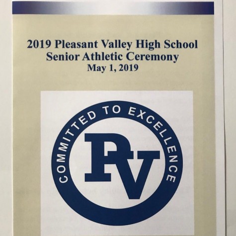 The program for the 2019 Senior Athletic Awards Night on May 1.