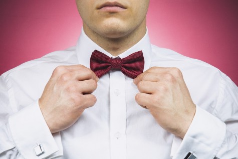 The iconic bowtie, often cheaters, or pre-tied, seen at high school proms.