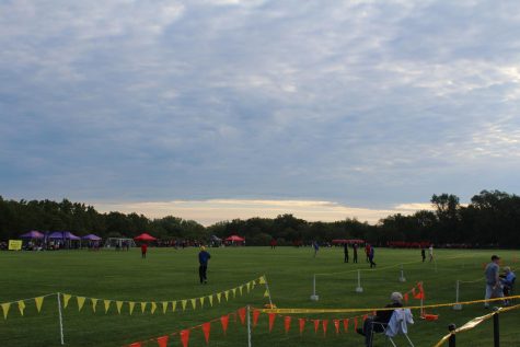 The cloudy skies and the open fields showcase the calm on September 7th, 2019 before the racing begins at Crow Creek Park in Bettendorf.
