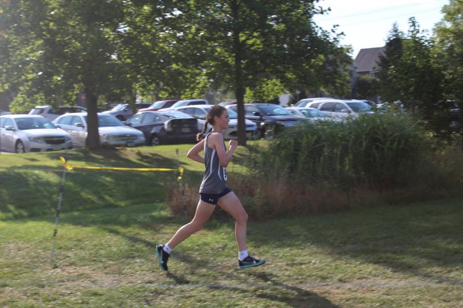 Bella D’Antico coming around a corner during the Spartan Challenge on Sept 7.