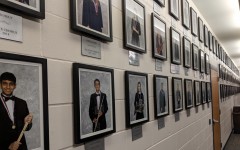 A wall recognizes the students who have made All-State