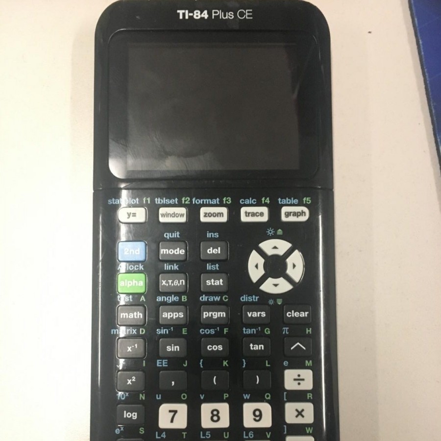 The Texas Instrument TI-84 Plus CE graphing calculator. One of the many used by Pleasant Valley students.