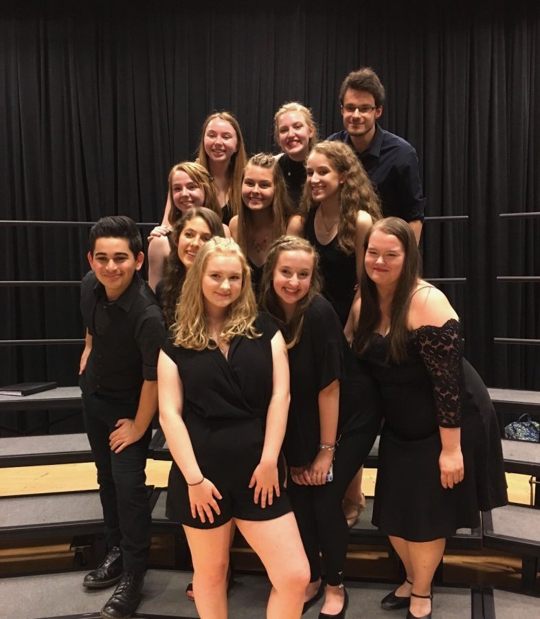 Amy Oberheart and her “core” group at the Boston Conservatory summer program

