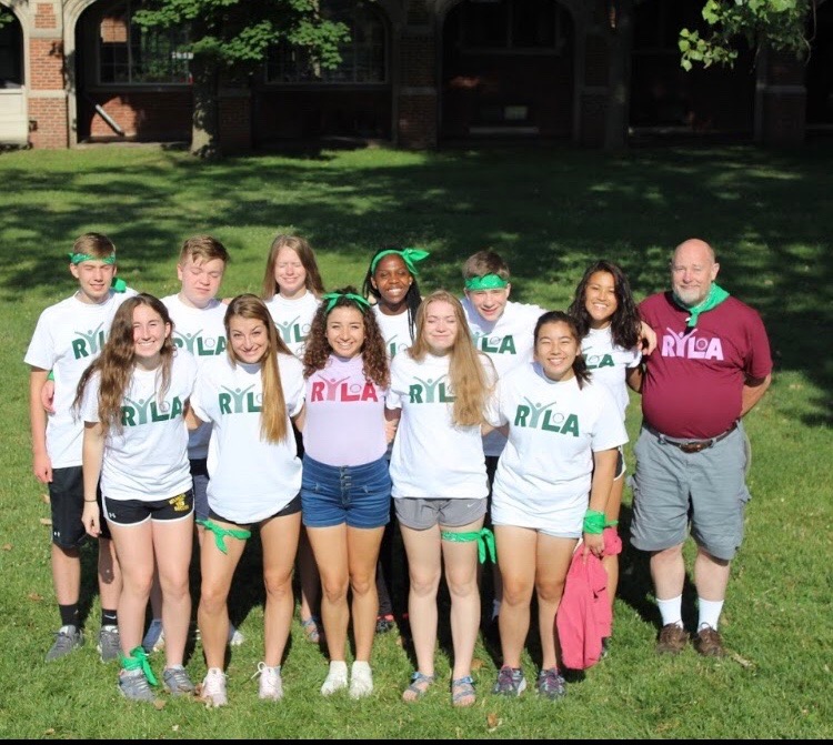 Clare Basala and her team at RYLA camp this summer