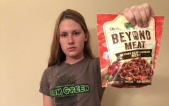 Carly Lundry shows her passion for going meat-free to protect the environment.