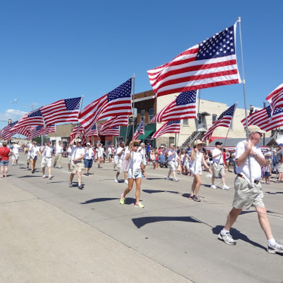 Veterans march in the annual 4th of July parade to honor those who have sacrificed their lives for their country.