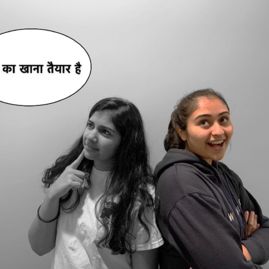 Niyati Kulkarni (left) struggles to understand the language spoken, while her sister Ekta Kulkarni (right) is able to comprehend.