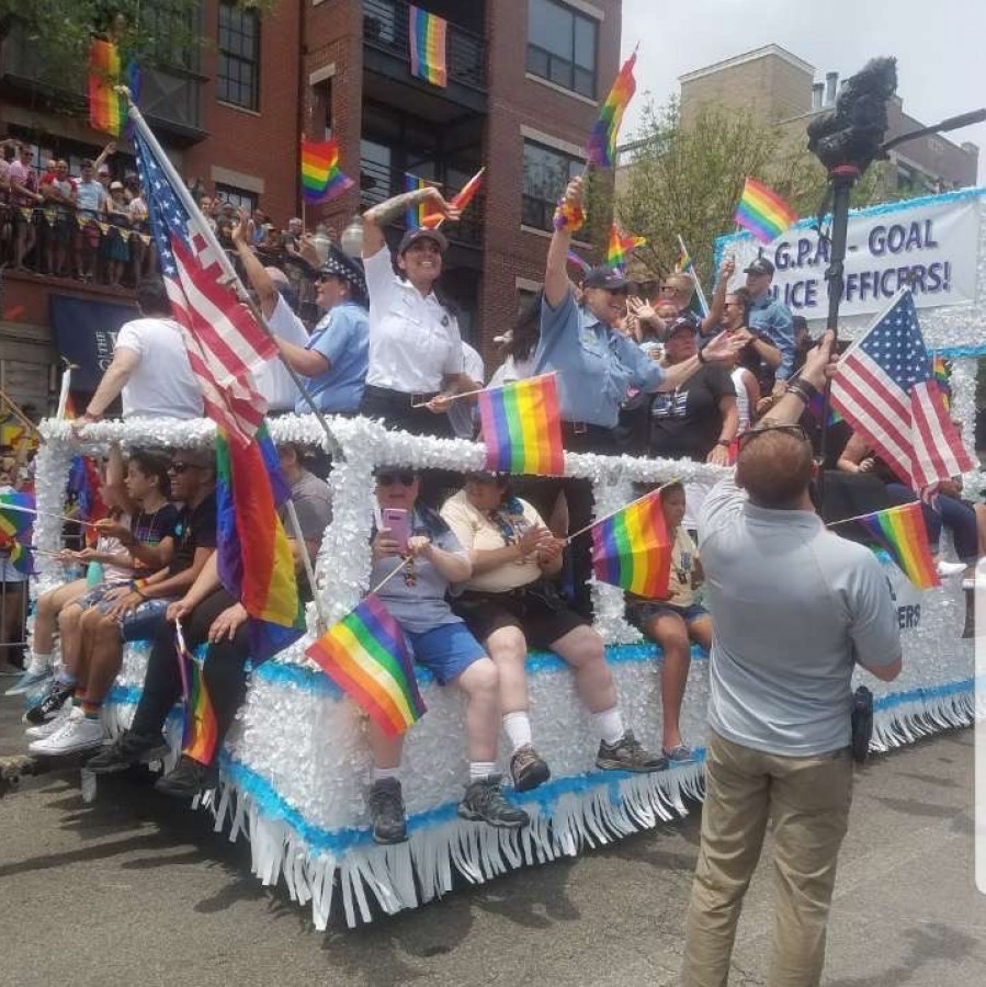 Susan Anil attends Pride Fest 2019 in Chicago Ill. to show her support for the LGBTQ+ community.