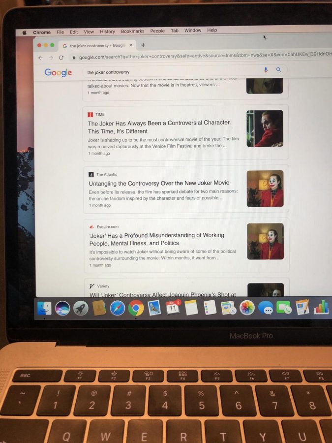 A quick google search pulls up endless articles on the controversy of “The Joker.”
