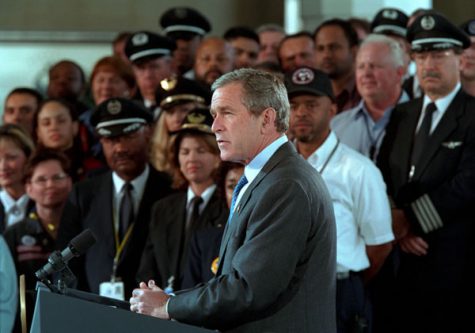 President Bush remarks on aviation security in November 2001.
