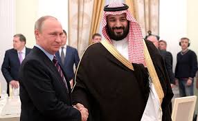 Crown Prince Mohammed bin Salman and Vladimir Putin in 2018, when economic relations between their respective countries were much stronger.