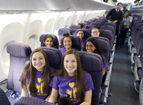 PV students travel via airplane to Peru in 2019.