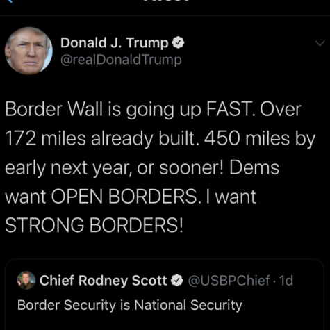 In the midst of a global pandemic, President Trump is once again more focused on his racist agenda. The unethical nature of the wall is yet another showing of how America needs morals in politics. 