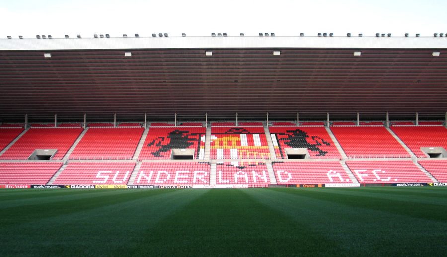 A stand at the stadium of light, the home of Sunderland A.F.C.