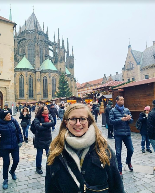 PV Alumni Ava Stigler enjoys her time studying abroad in Prague.