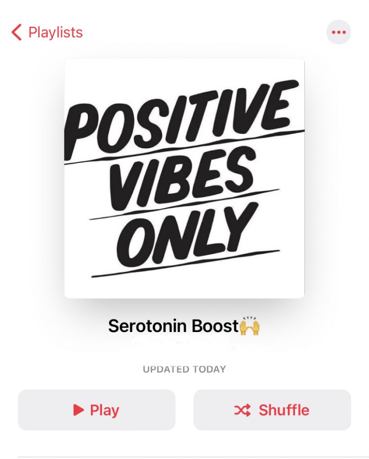 Listening to songs with positive vibes only is sure to give a boost of serotonin.