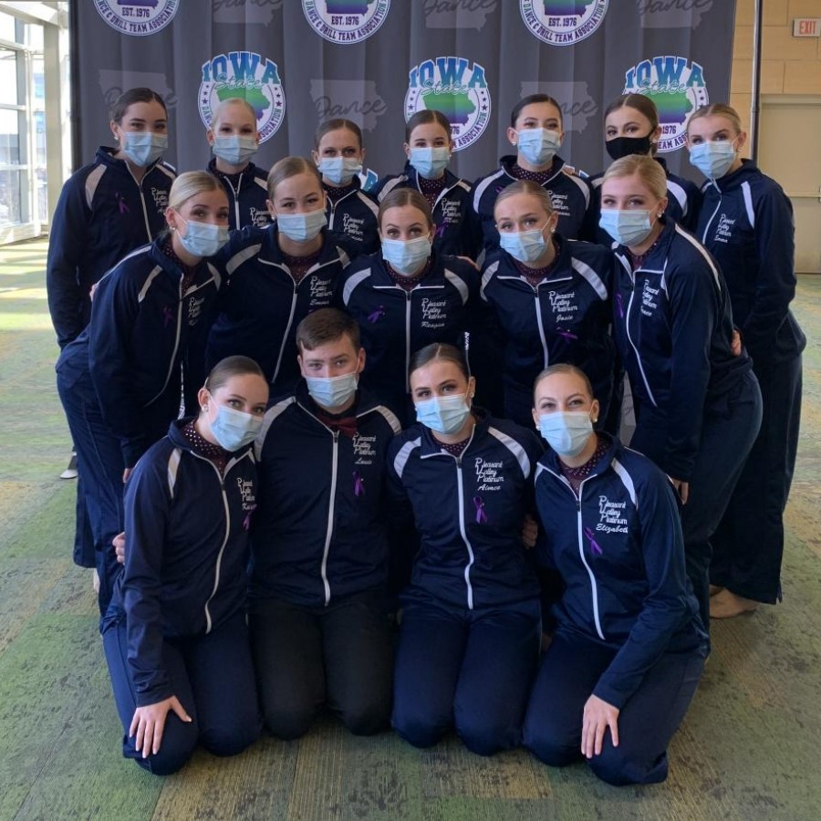 Despite a pandemic and a slow start to their season, the Pleasant Valley Platinum dance team was able to travel to Des Moines on Nov. 19 to compete at the ISDTA state championships.