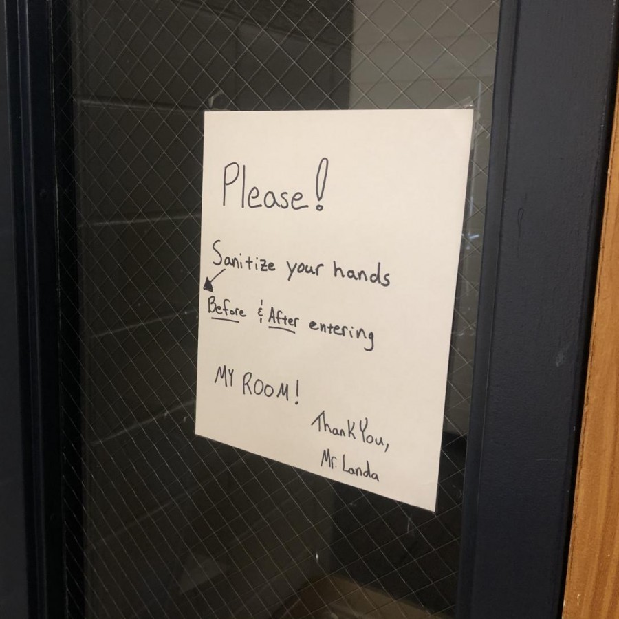 PVHS offers optional hand sanitizer stations, prompting students to make a choice on the safety precautions they wish to take.