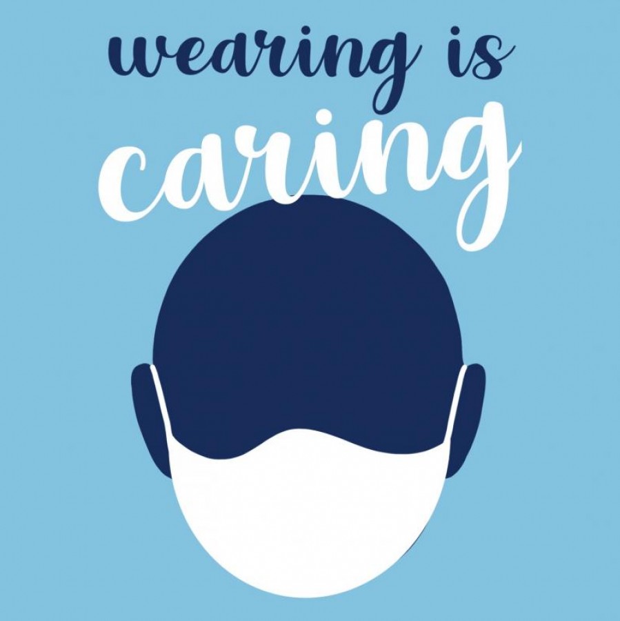 Wearing a face mask in public during this pandemic is not only considerate, but shows caring of other peoples health including those at higher risk for the COVID-19 virus.