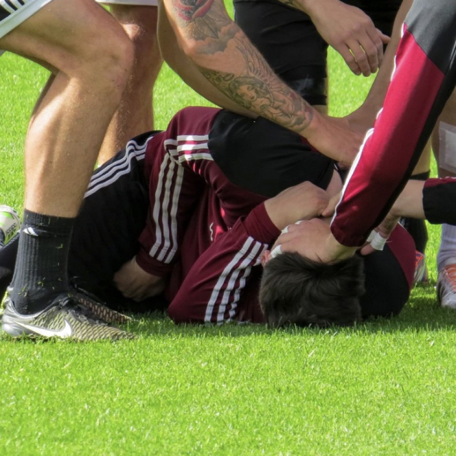 When an injury happens on the field, players and coaches often surround the player to comfort and help them. Injuries are often not taken lightly as they can break a sports career.