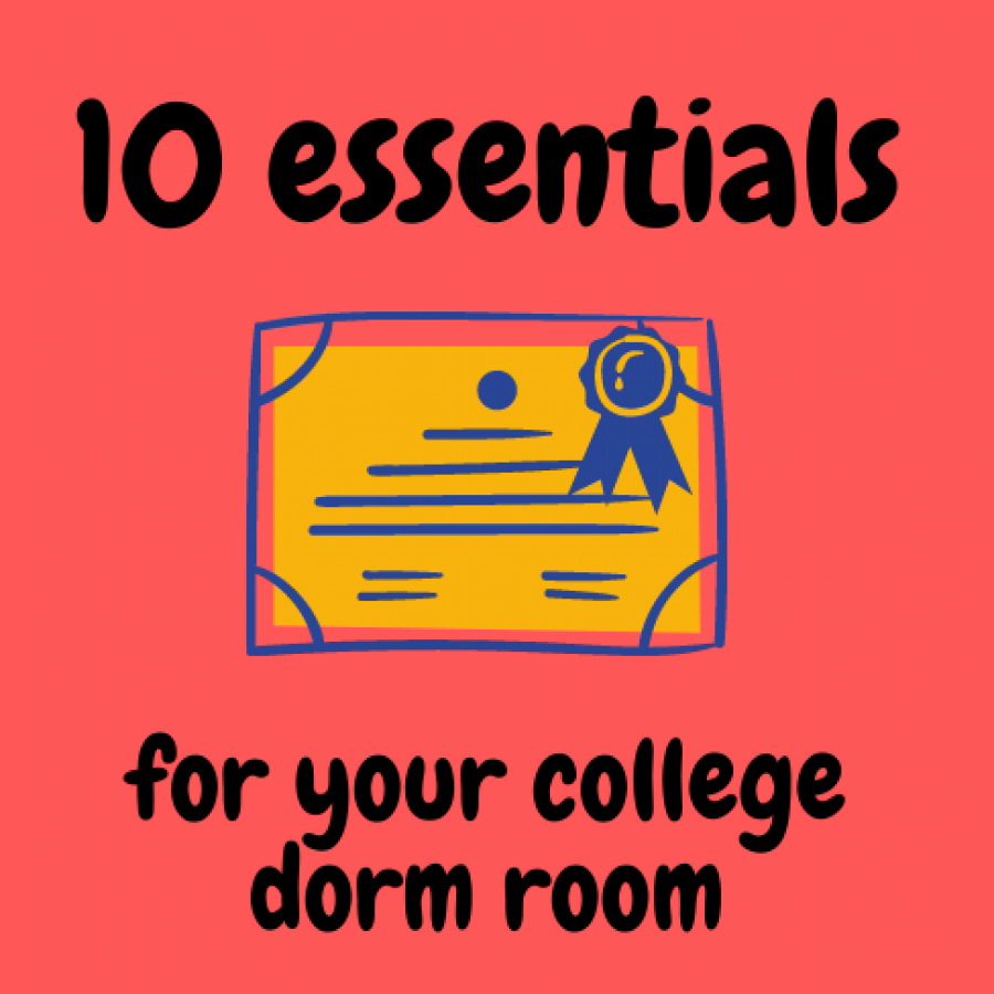 Dorm Room Essentials [list of must-have products for college