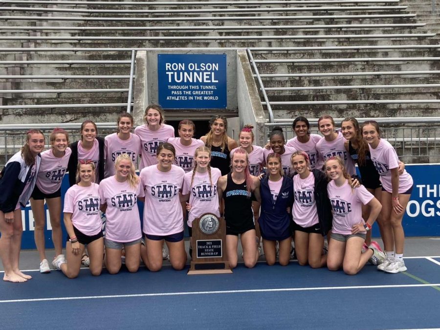 The Pleasant Valley Girls Track and Field team took second place at the State tournament held at Drake Stadium.