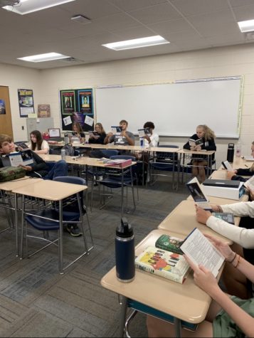 Students enjoy classics such as The Crucible during SSR time.