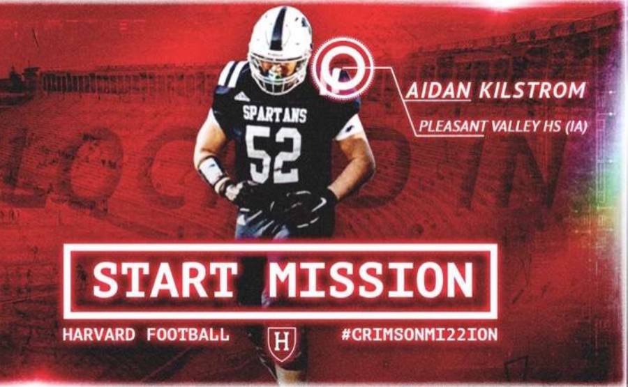 Aidan Kilstrom annonces his commitment through a neat graphic.