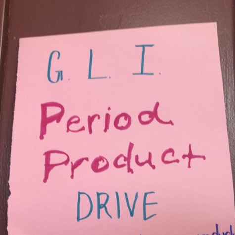 Davenport Central’s GLI club placed posters around the school encouraging all students to donate to the period drive. 