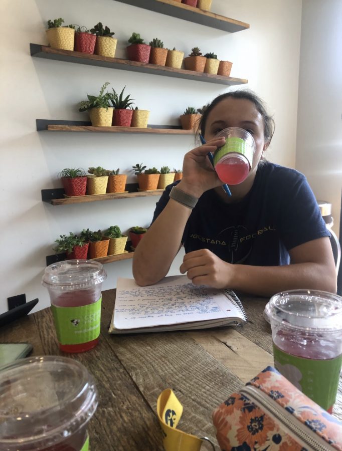 A PV student is pictured enjoying an energy drink at local coffee joint, Coffee Hound. This is one of the many places popular among students to grab a quick drink to energize. But what is really behind this unrelenting need to caffeinate?