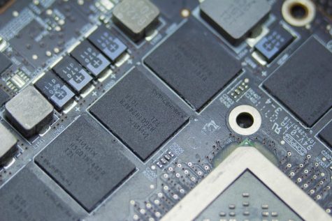 Semiconductors are used in many circuit parts like transistors and other computer chips.
