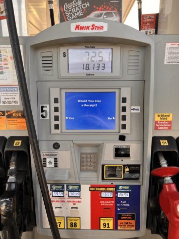 Local gas prices rise above four dollars a gallon, almost doubling the prices that citizens are used to.